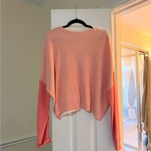Le Lis Two-Tone Pink Sweater